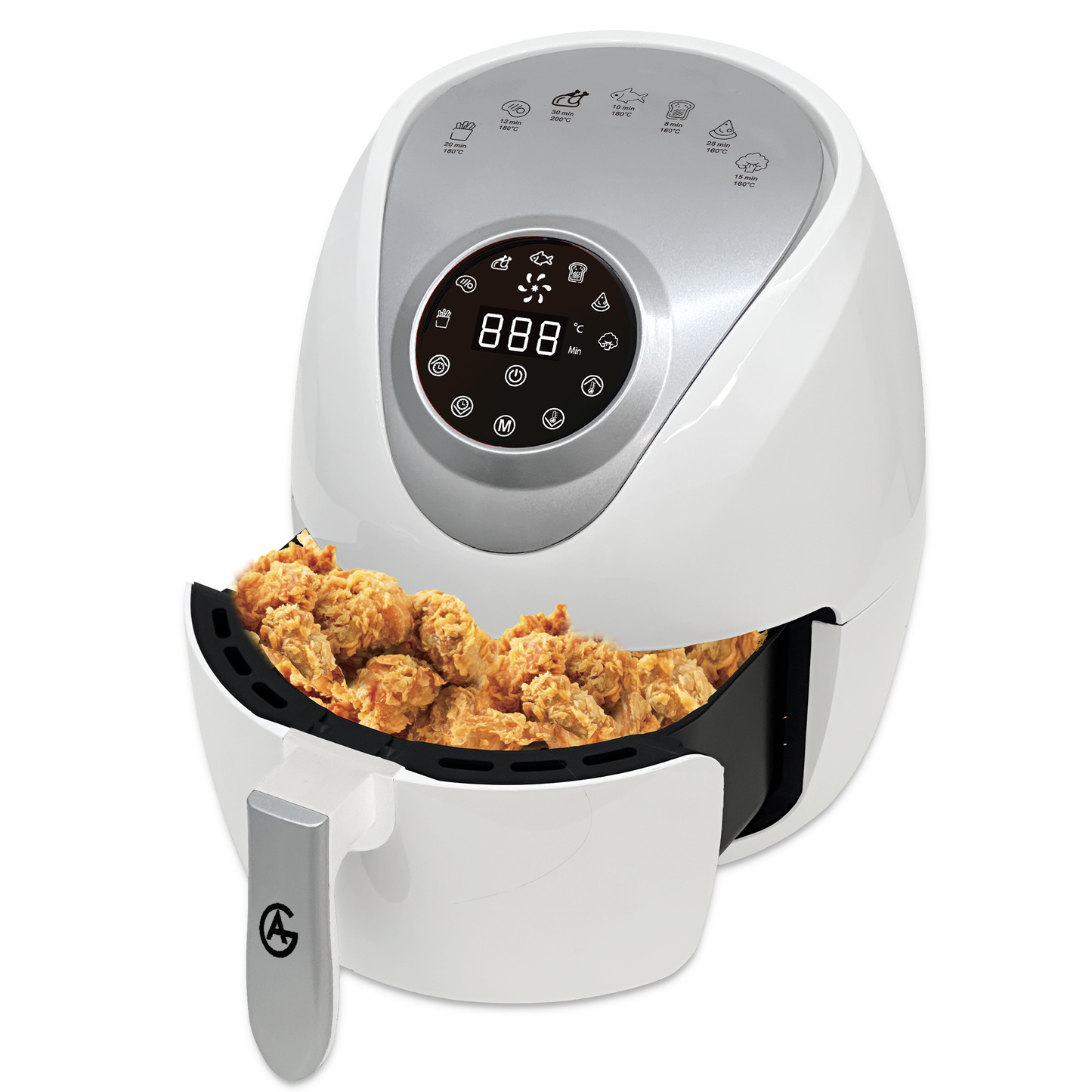 AG Airfryer Compact - White- tot 4 Personen - 4 Liter