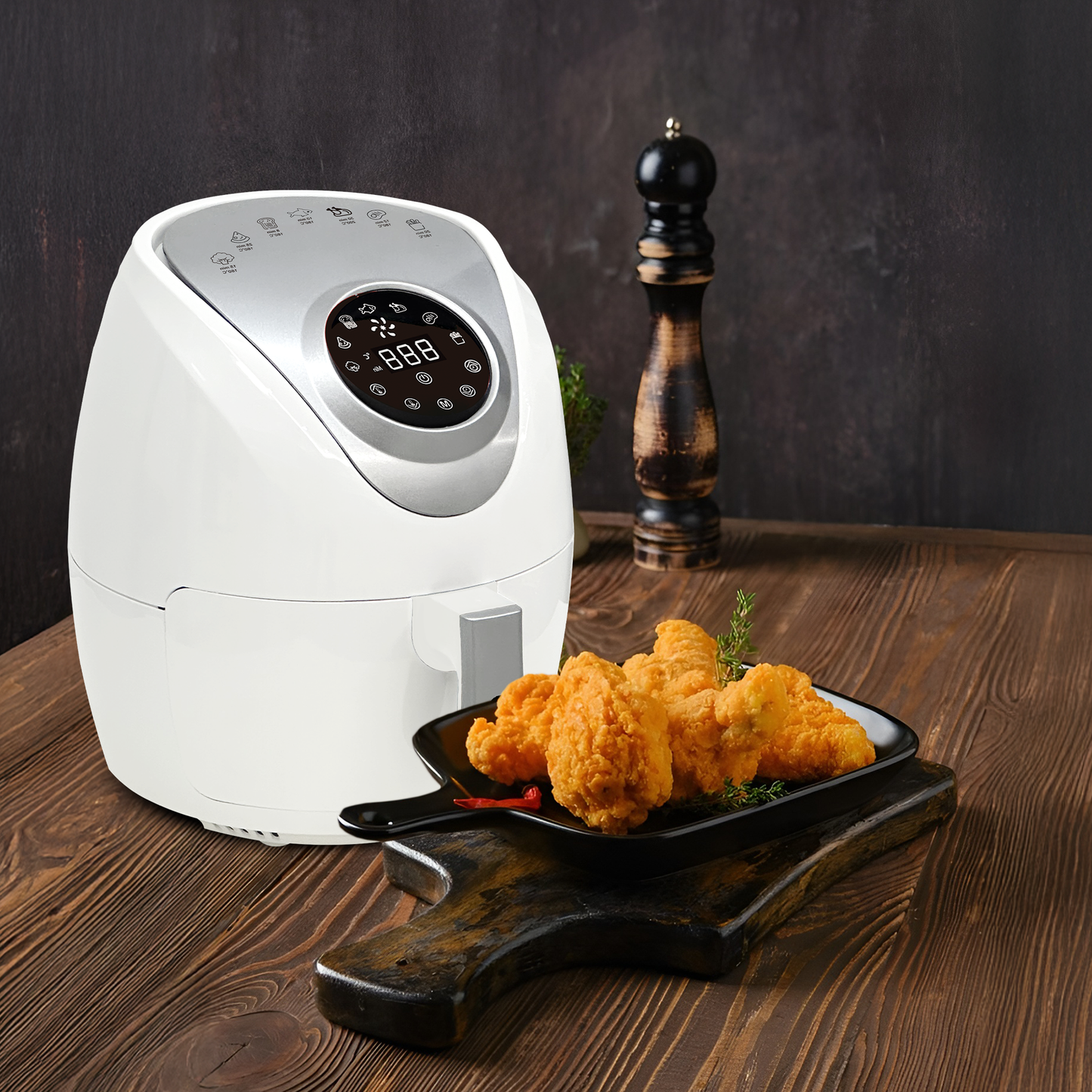 AG Airfryer Compact - White- tot 4 Personen - 4 Liter