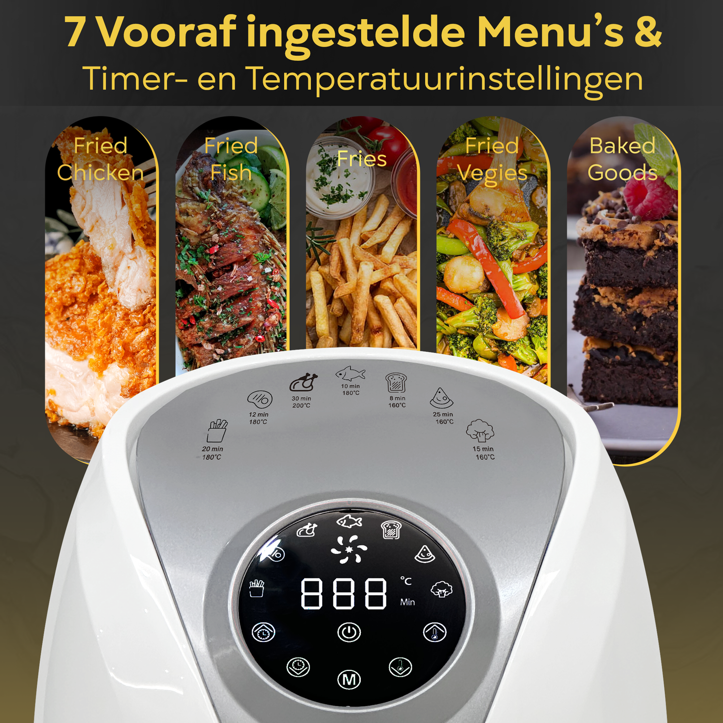 AG Airfryer Compact - White- tot 4 Personen - 4 Liter