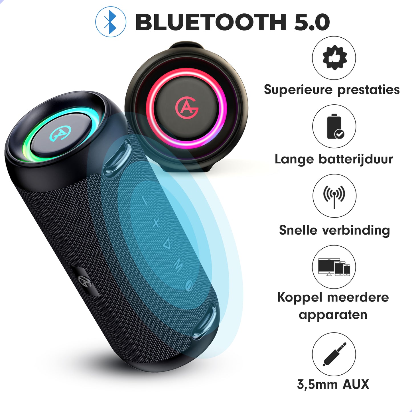 AG Bluetooth-Lautsprecher High End mit Beleuchtung