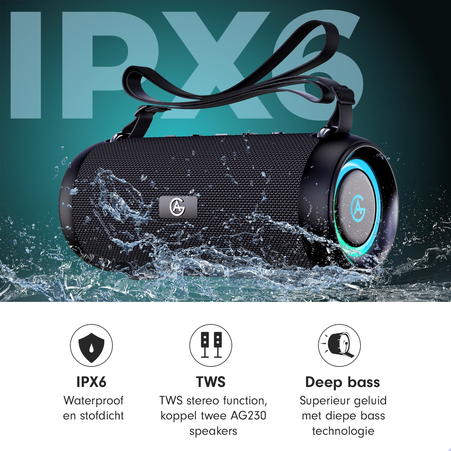 AG Bluetooth-Lautsprecher High End mit Beleuchtung