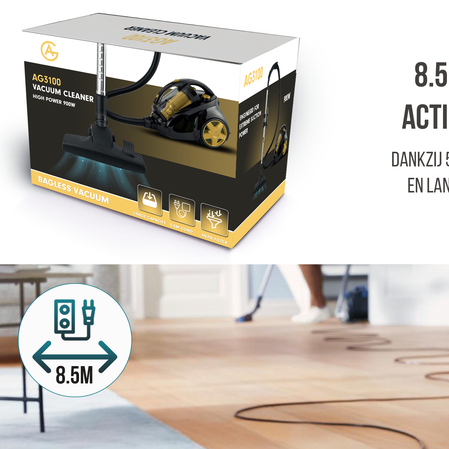 AG Stofzuiger- Bestseller - Dierenharen expert