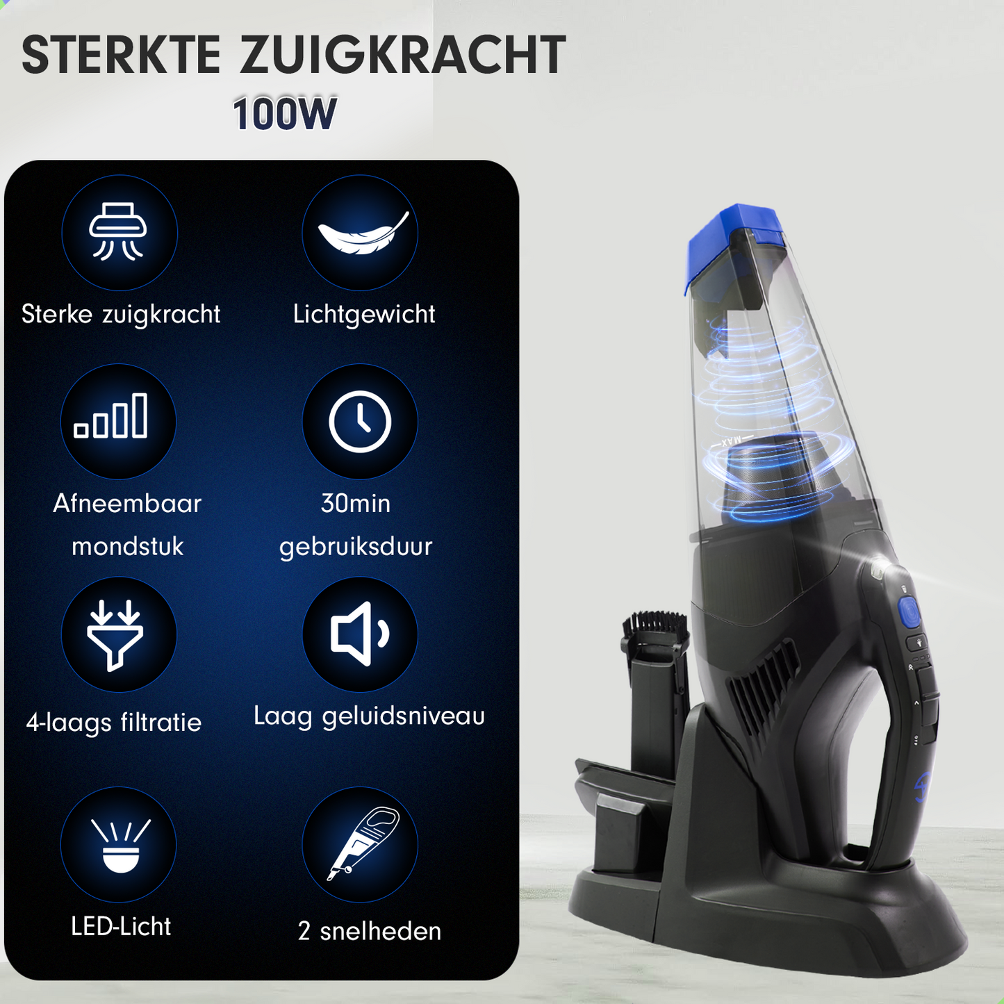 AG Handstofzuiger - Kleur - Ocean Blue