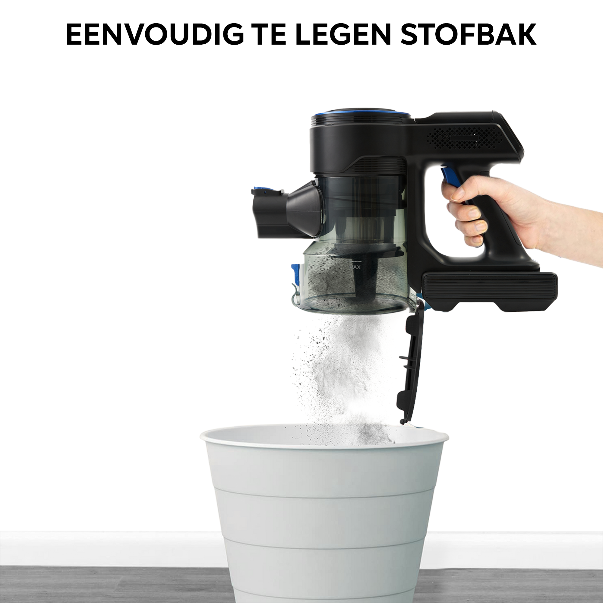 Stofbak AG4100 Blauw Steelstofzuiger Incl. Fitler & Filterhouder.