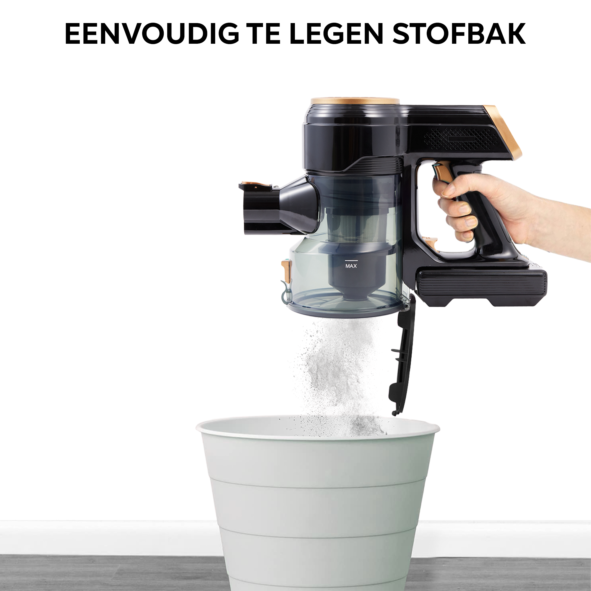 Stofbak AG4200 Goud Steelstofzuiger Incl. Fitler & Filterhouder.