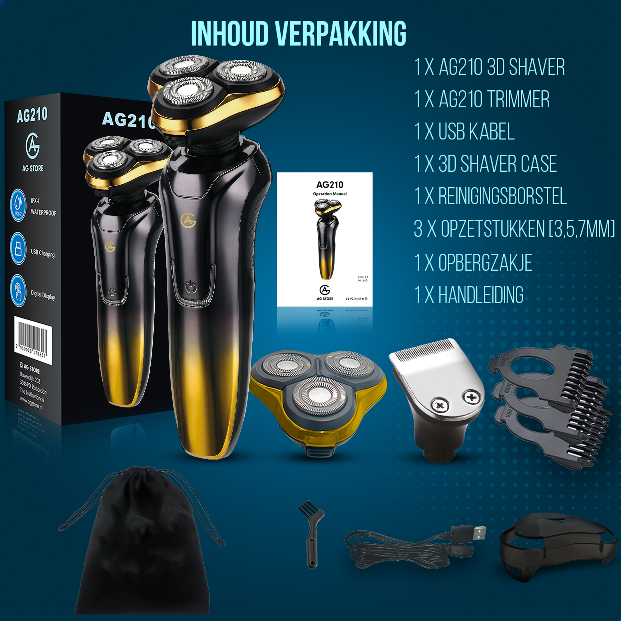 AG Scheerapparaat Black & Gold