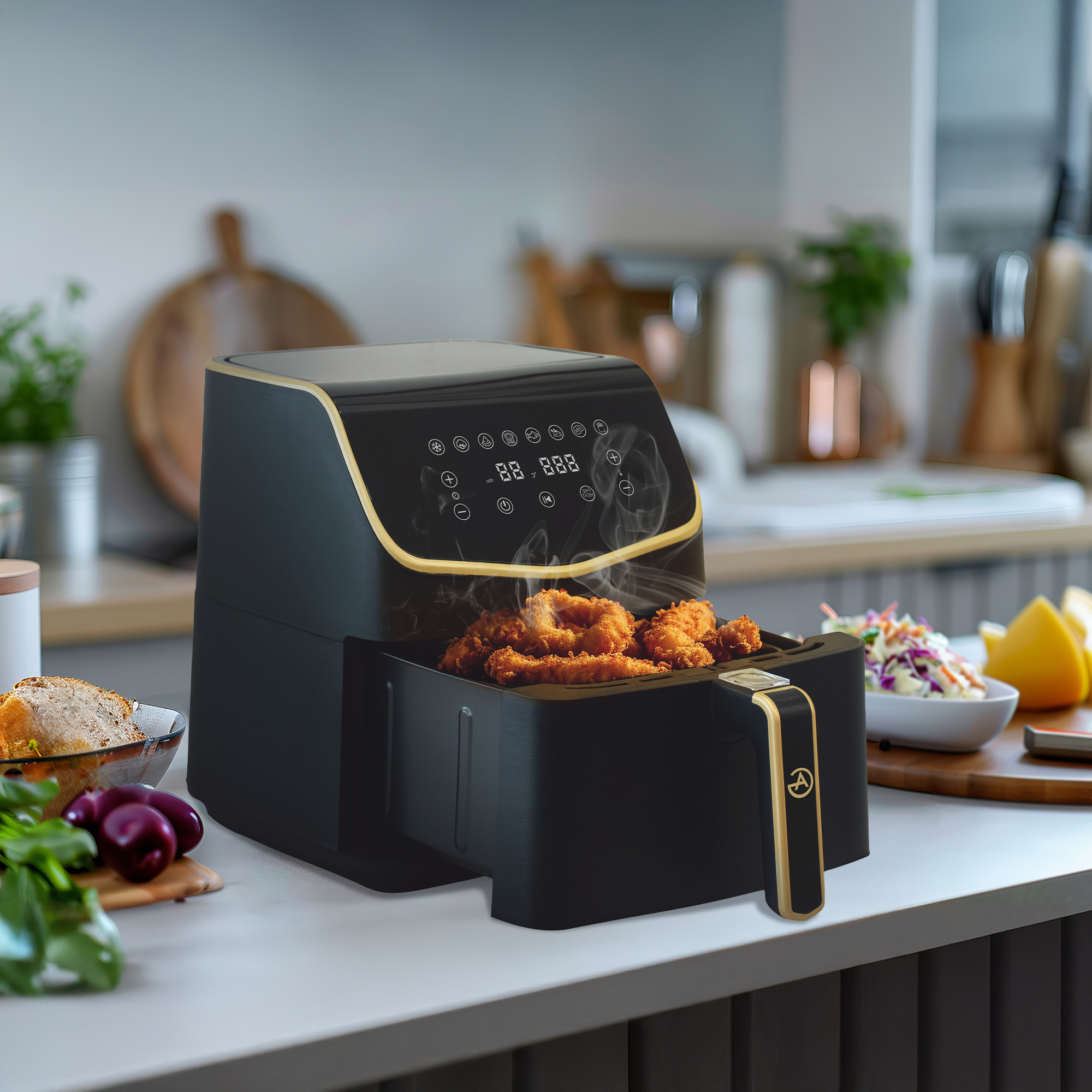 AG XXL Premium Airfryer - Tot 8 Personen - 5.5L - Extreem Stil - 8 automatische kookprogramma's
