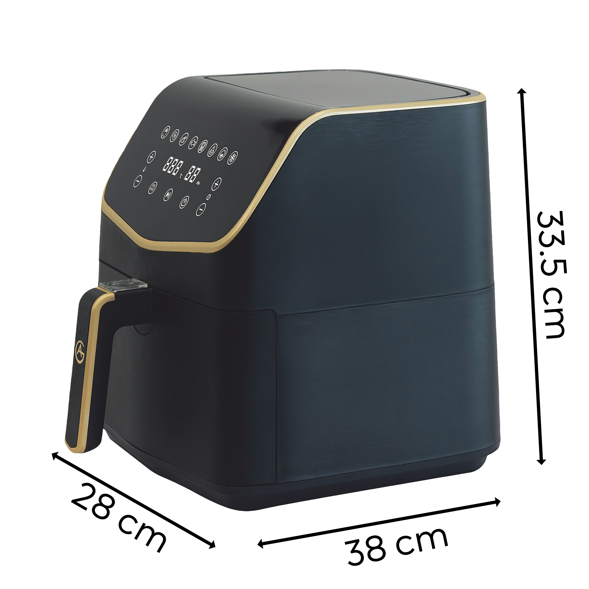 AG XXL Premium Airfryer - Tot 8 Personen - 5.5L - Extreem Stil - 8 automatische kookprogramma's