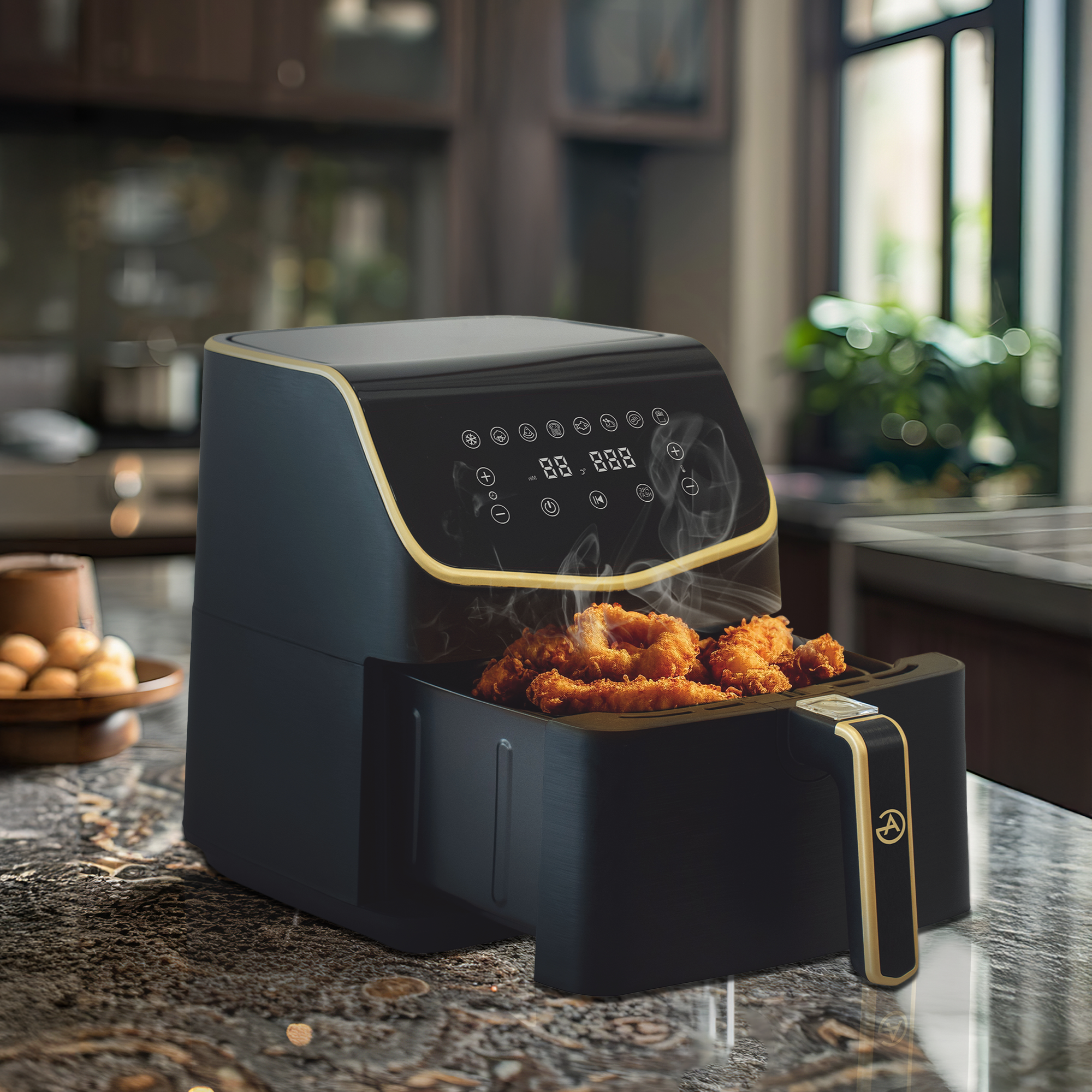 AG XXL Premium Airfryer - Tot 8 Personen - 5.5L - Extreem Stil - 8 automatische kookprogramma's