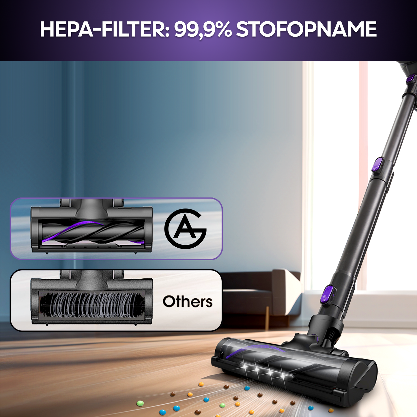 AG Steelstofzuiger. Deep Purple.