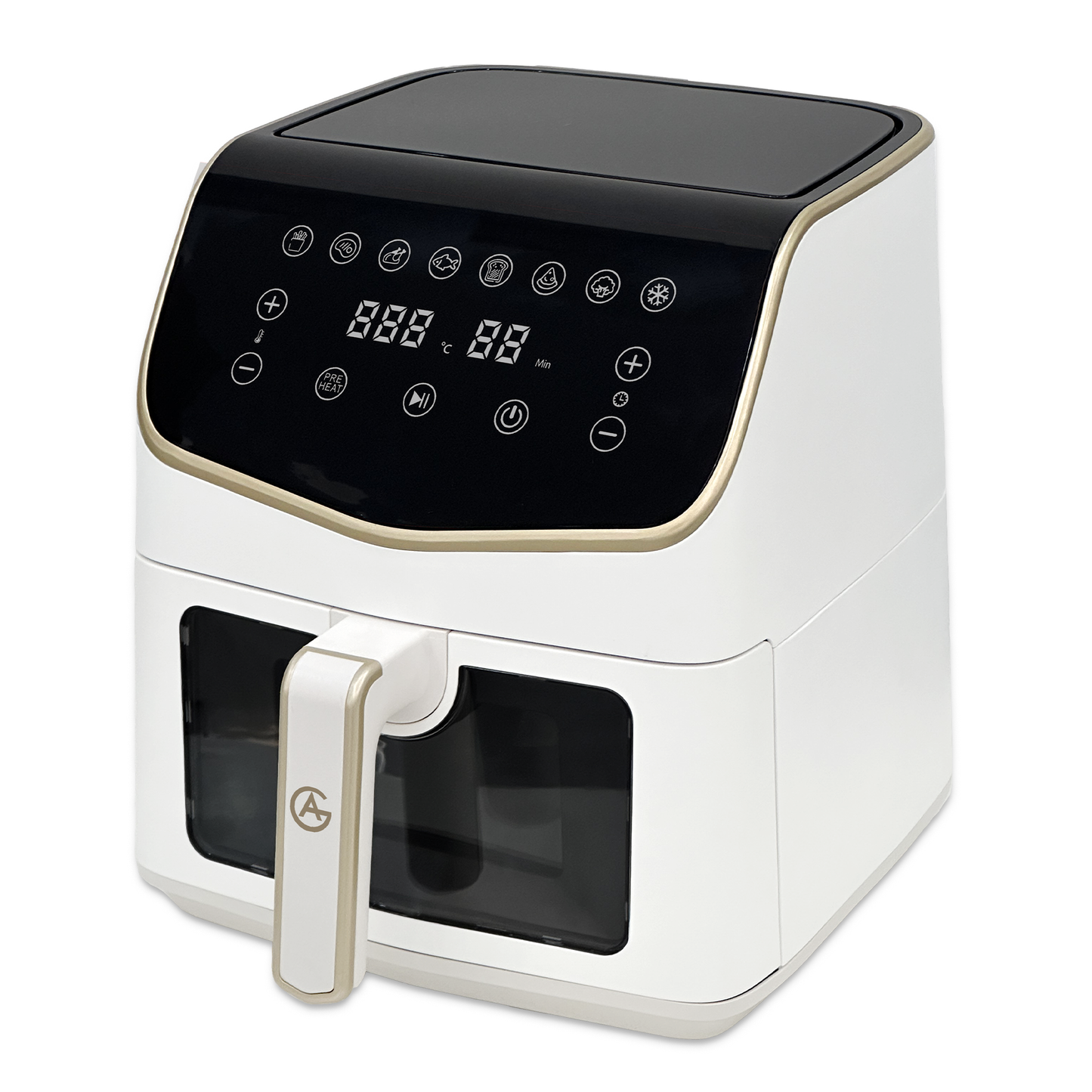 AG Airfryer XXL - White- Tot 8 personen - Met Kijkvenster