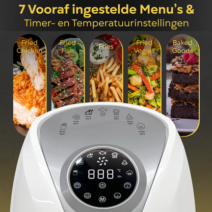 AG Airfryer Compact - White- tot 4 Personen - 4 Liter